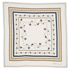 Skall Studio Skall Floral Tørklæde 55x55 cm, Ivory